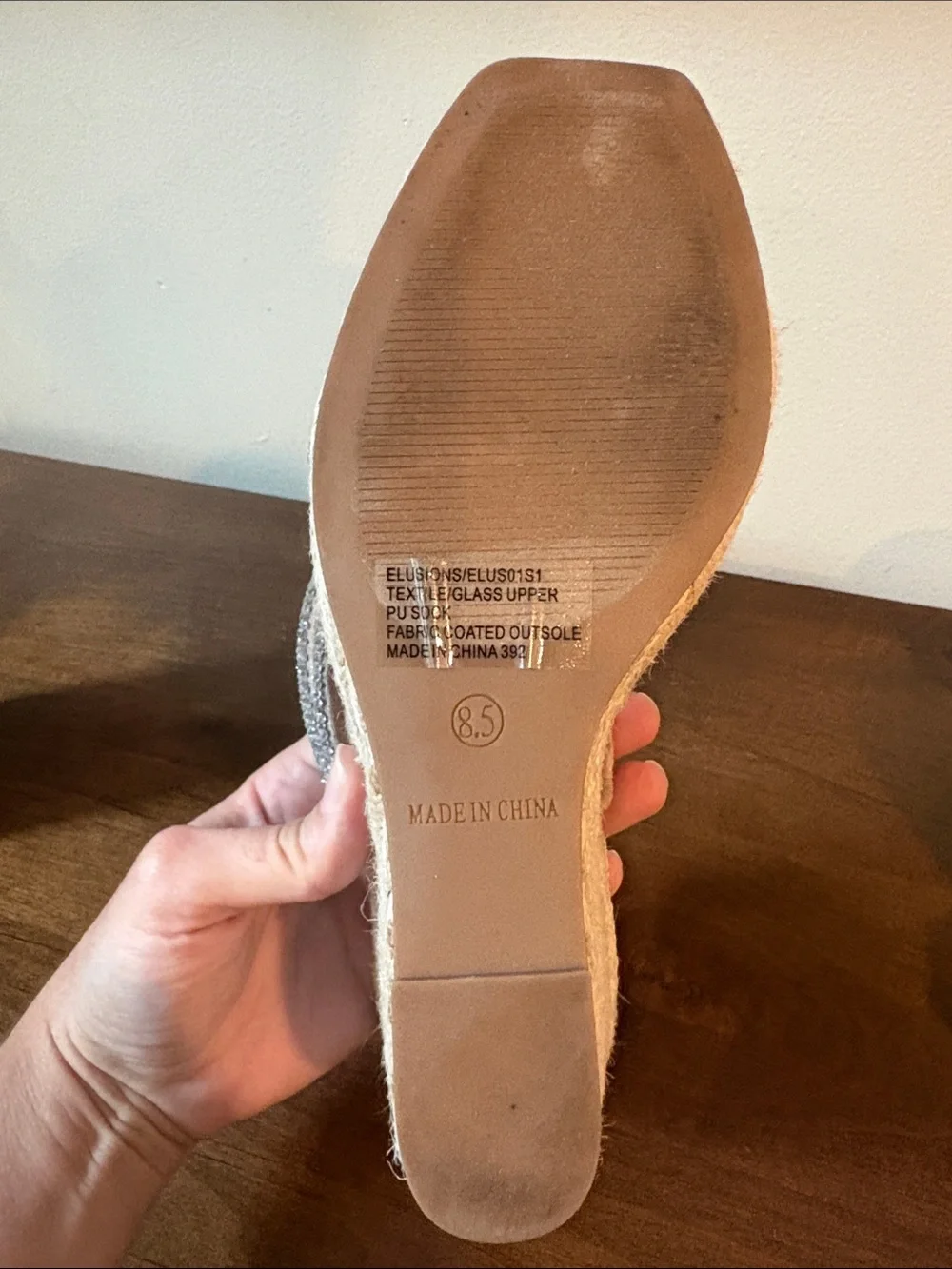 Steve Madden Silver Braided Multi-Strap Slide Platforms